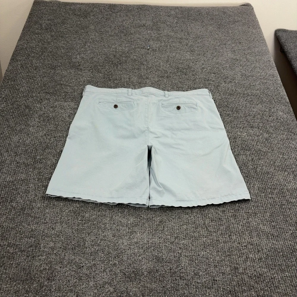 LL Bean Shorts Mens 40 Blue Cotton Spandex Standard Fit Chino Casual Outdoor